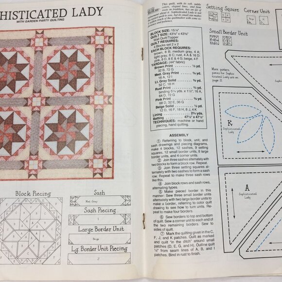 Vintage Quiltmaker Spring Summer 1983 Pattern Magazine Victoria Log Cabin & More - Picture 7 of 11